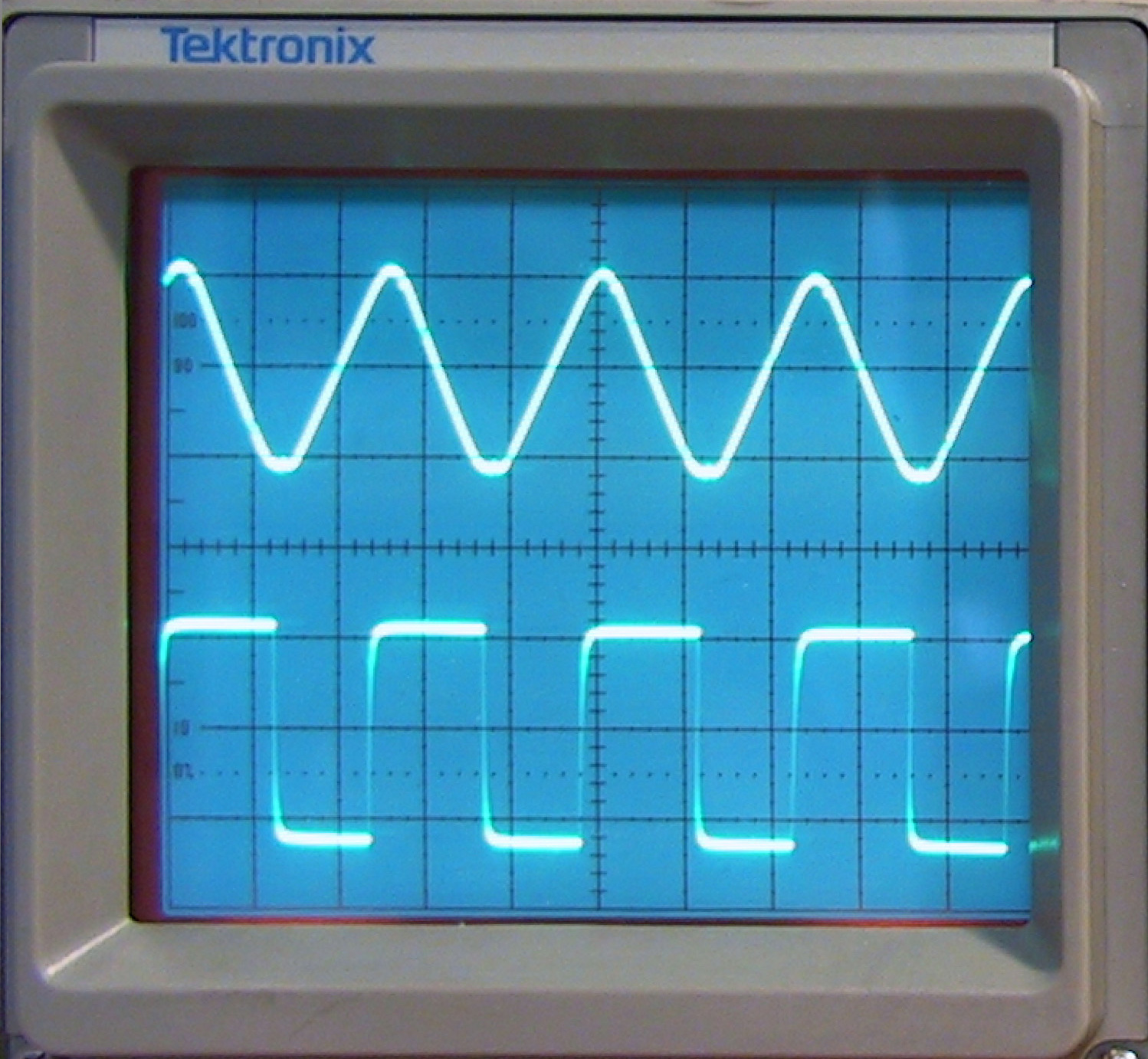 Oscilloscope waveform display for validating sensor response time